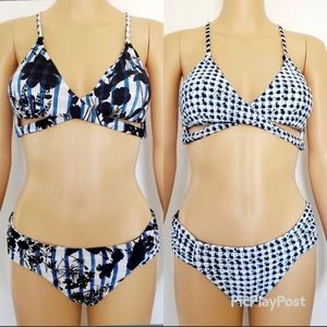 Lucky Brand reversible on the grid cutout bikini